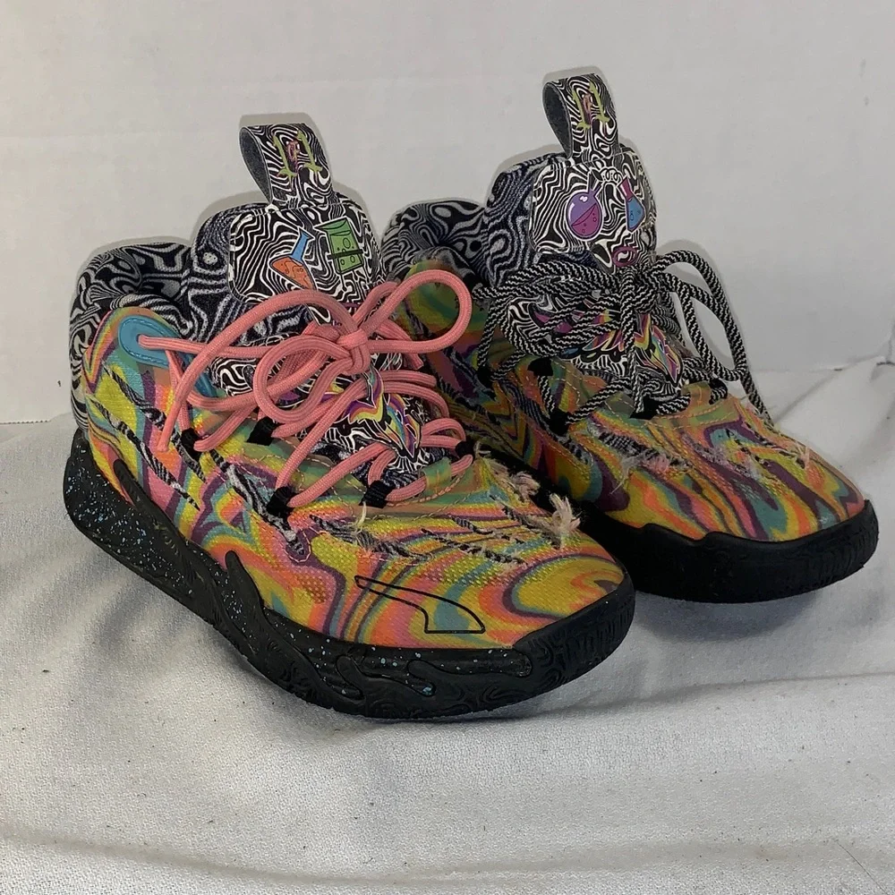 Puma x Dexter’s Laboratory MB.03 Multicolor Swirl Pattern Sneakers